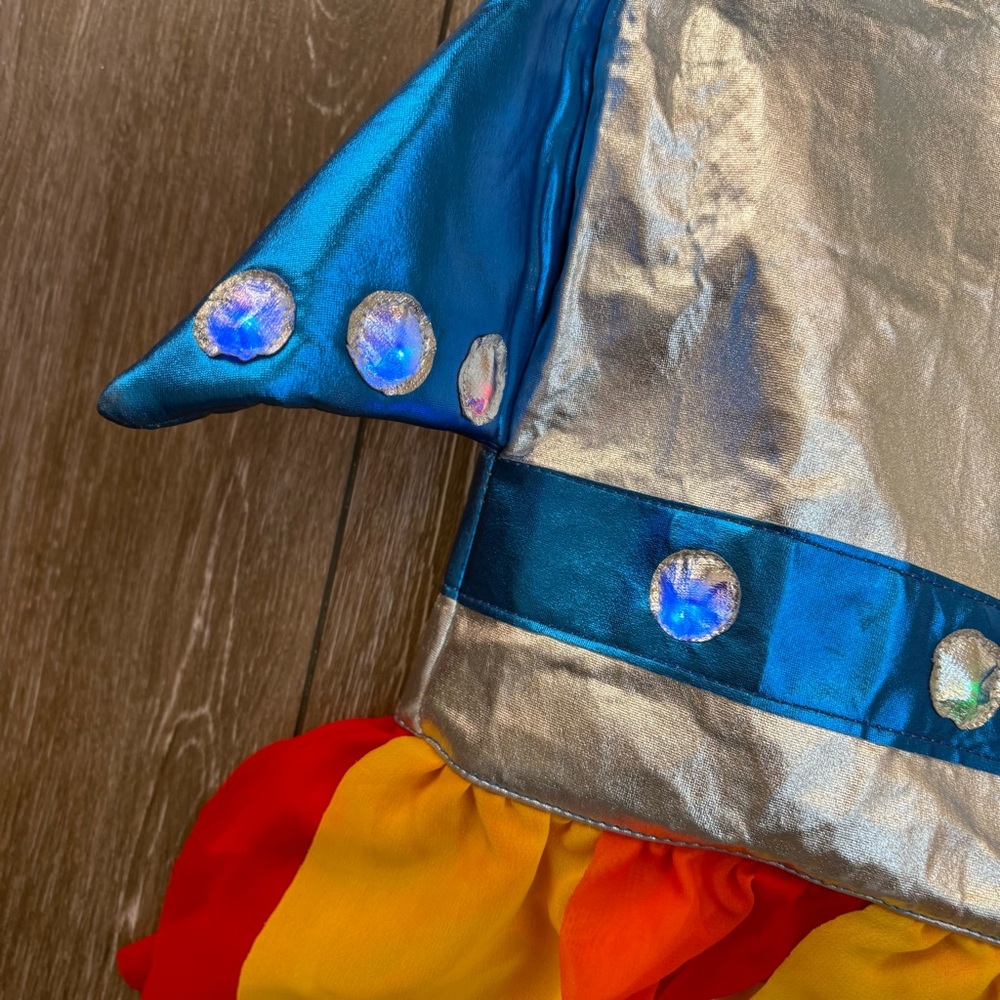 🚀 Pottery Barn Kids Light-Up Rocket Ship Halloween Costume 2T NWT - Picture 5 of 10